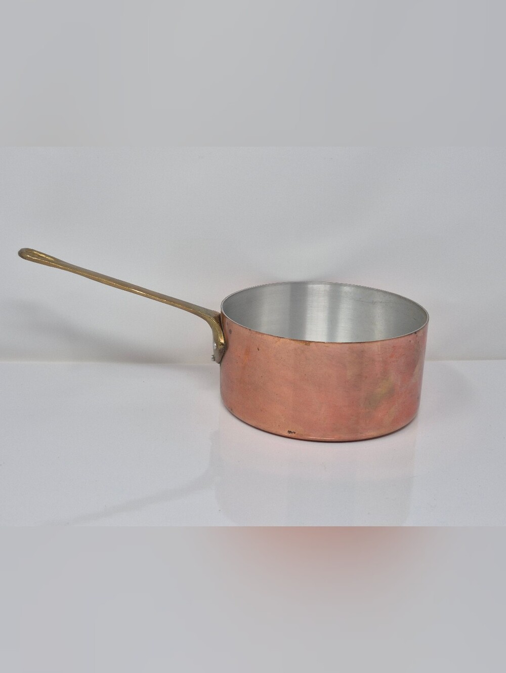 Copper Sauce Pan With Brass Handel